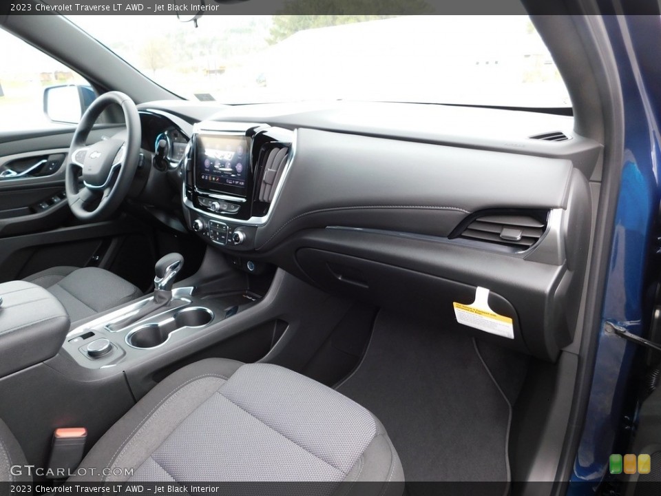 Jet Black Interior Dashboard for the 2023 Chevrolet Traverse LT AWD #145925521