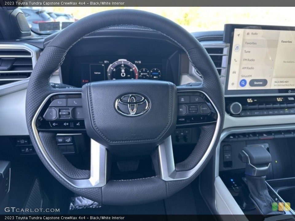 Black/White Interior Steering Wheel for the 2023 Toyota Tundra Capstone CrewMax 4x4 #145929932
