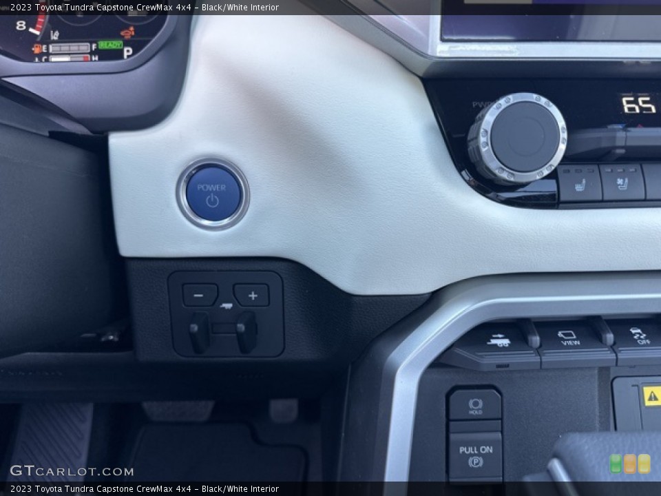 Black/White Interior Controls for the 2023 Toyota Tundra Capstone CrewMax 4x4 #145930010