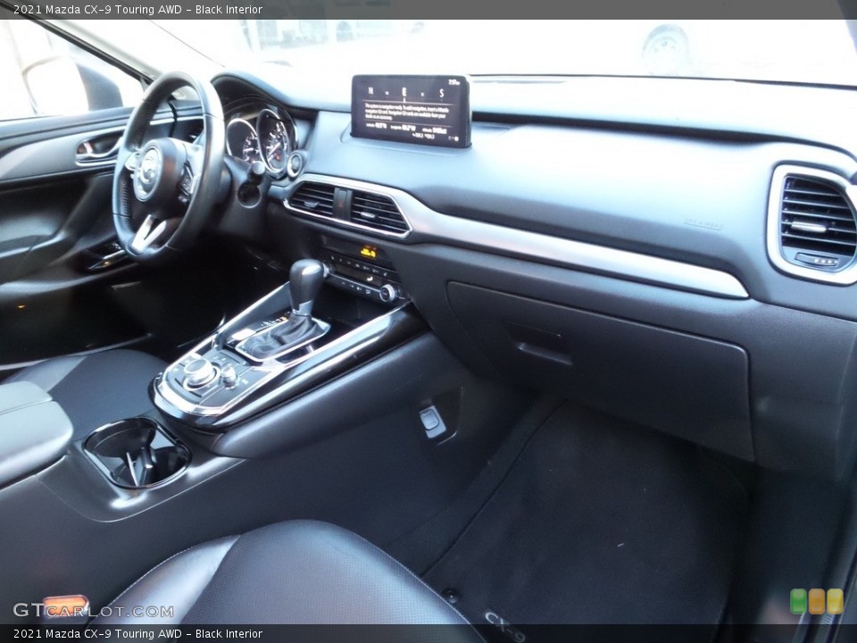 Black Interior Dashboard for the 2021 Mazda CX-9 Touring AWD #145934009