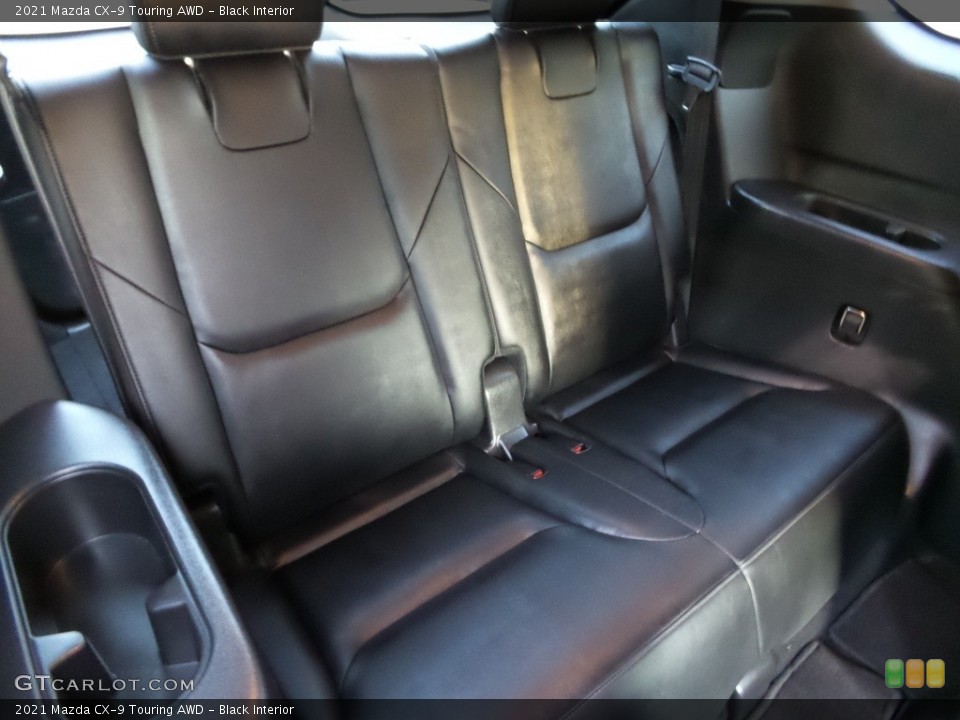 Black Interior Rear Seat for the 2021 Mazda CX-9 Touring AWD #145934105