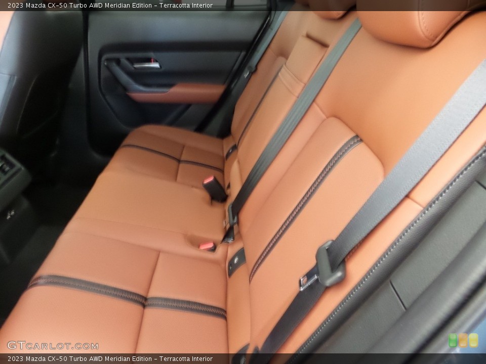 Terracotta Interior Rear Seat for the 2023 Mazda CX-50 Turbo AWD Meridian Edition #145934936