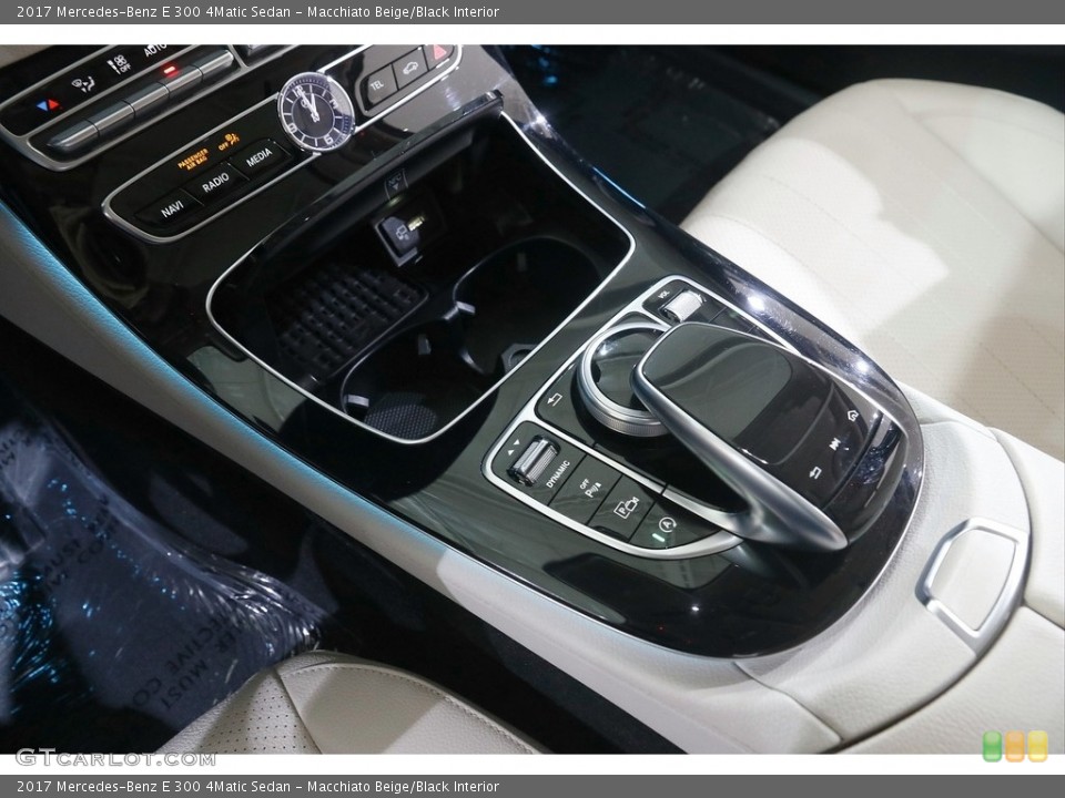 Macchiato Beige/Black Interior Transmission for the 2017 Mercedes-Benz E 300 4Matic Sedan #145935905
