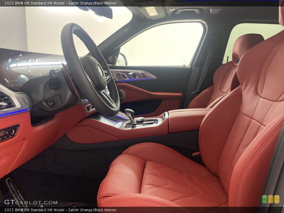 Sakhir Orange/Black Interior Front Seat for the 2023 BMW XM  #145936343