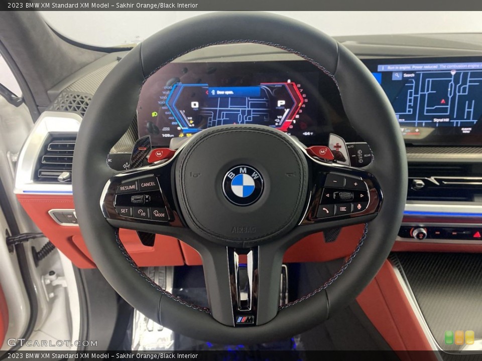 Sakhir Orange/Black Interior Steering Wheel for the 2023 BMW XM  #145936346