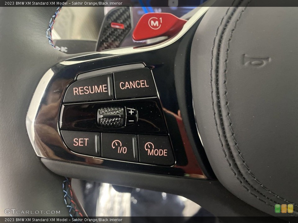 Sakhir Orange/Black Interior Steering Wheel for the 2023 BMW XM  #145936349