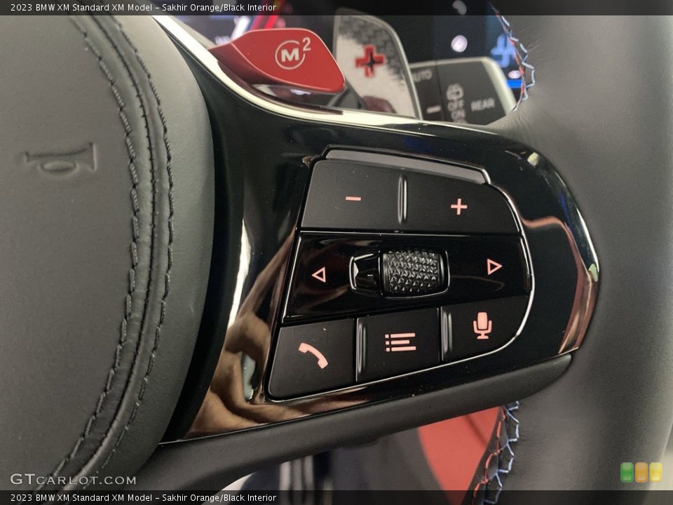 Sakhir Orange/Black Interior Steering Wheel for the 2023 BMW XM  #145936352