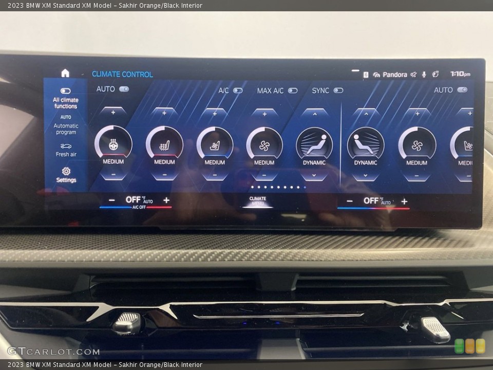 Sakhir Orange/Black Interior Controls for the 2023 BMW XM  #145936364