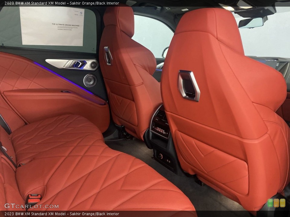 Sakhir Orange/Black Interior Rear Seat for the 2023 BMW XM  #145936391