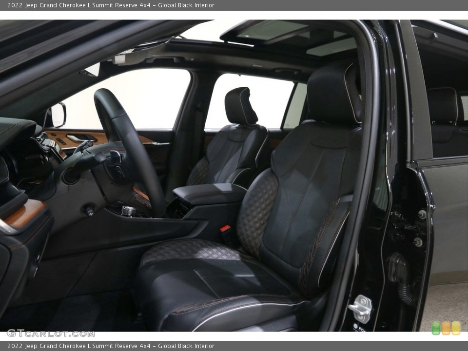 Global Black Interior Front Seat for the 2022 Jeep Grand Cherokee L Summit Reserve 4x4 #145937614