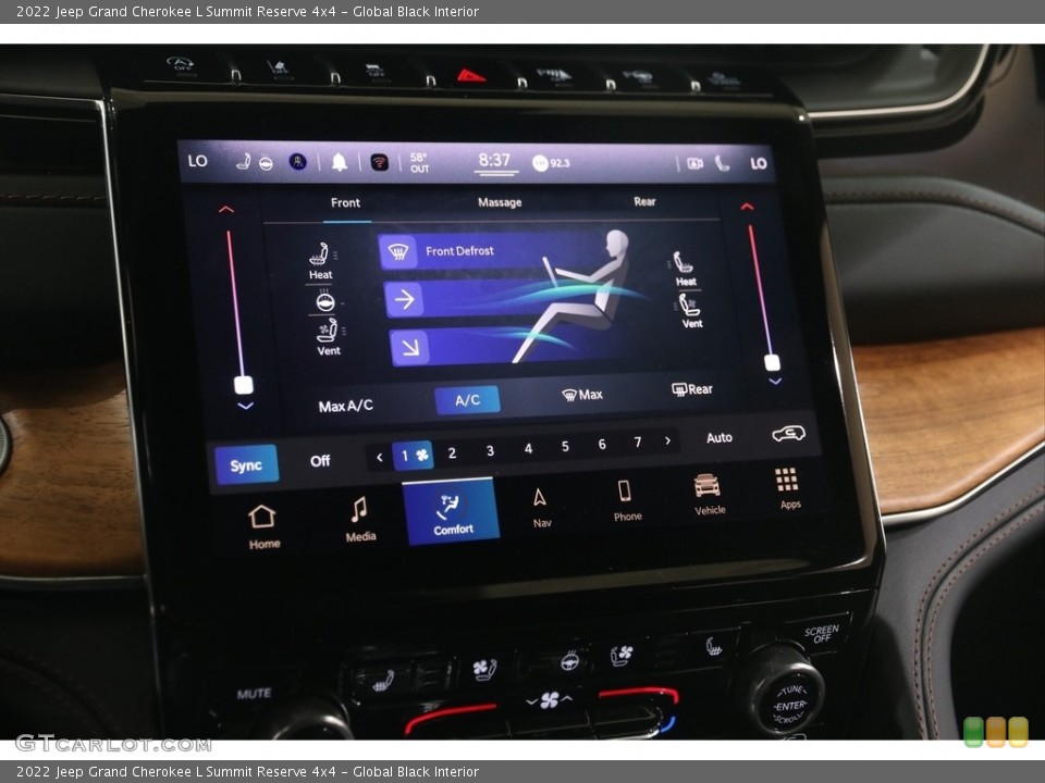 Global Black Interior Controls for the 2022 Jeep Grand Cherokee L Summit Reserve 4x4 #145937747