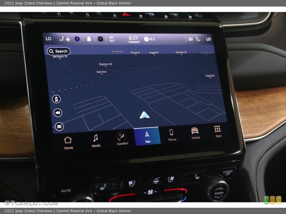 Global Black Interior Navigation for the 2022 Jeep Grand Cherokee L Summit Reserve 4x4 #145937771