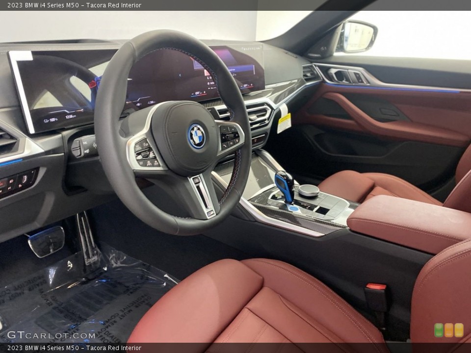Tacora Red Interior Front Seat for the 2023 BMW i4 Series M50 #145938263