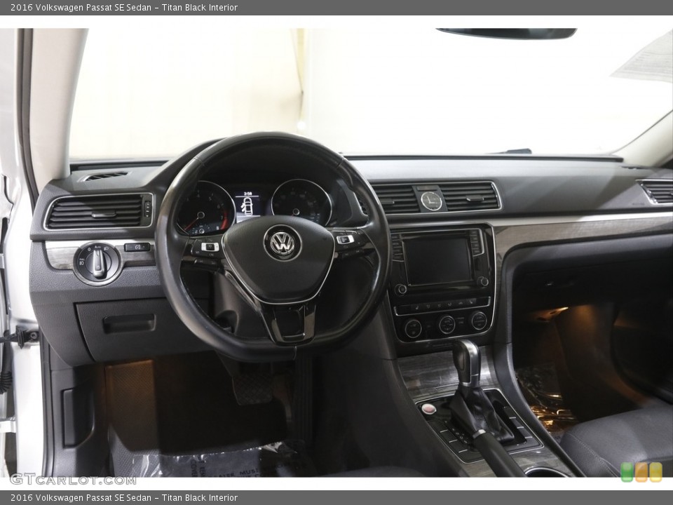 Titan Black Interior Dashboard for the 2016 Volkswagen Passat SE Sedan #145938989