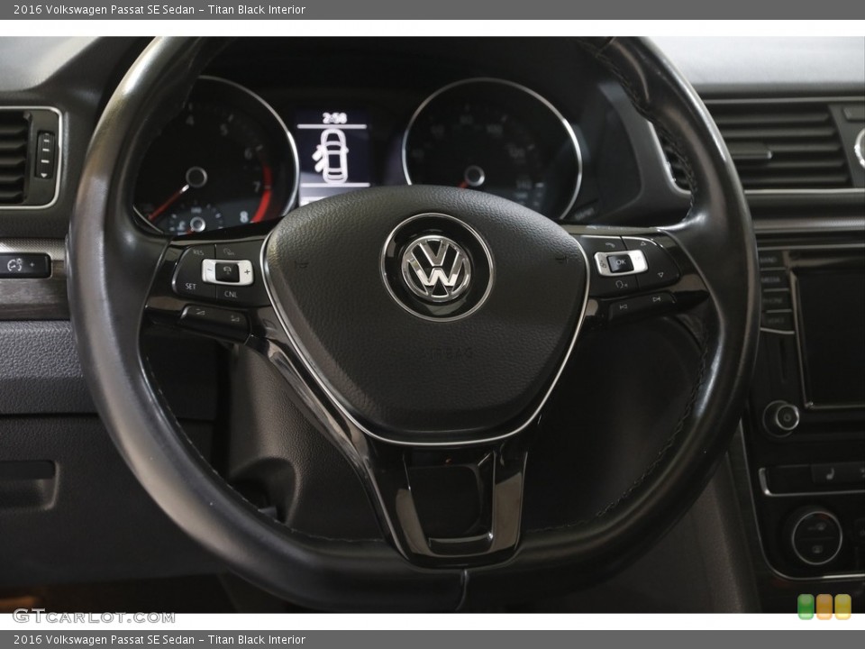 Titan Black Interior Steering Wheel for the 2016 Volkswagen Passat SE Sedan #145939013