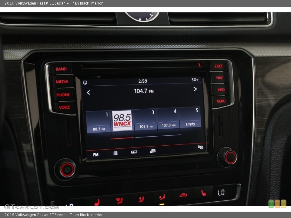 Titan Black Interior Audio System for the 2016 Volkswagen Passat SE Sedan #145939070