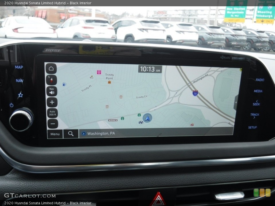 Black Interior Navigation for the 2020 Hyundai Sonata Limited Hybrid #145940741