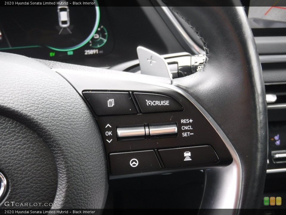 Black Interior Steering Wheel for the 2020 Hyundai Sonata Limited Hybrid #145940873