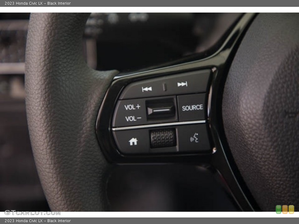 Black Interior Steering Wheel for the 2023 Honda Civic LX #145943466
