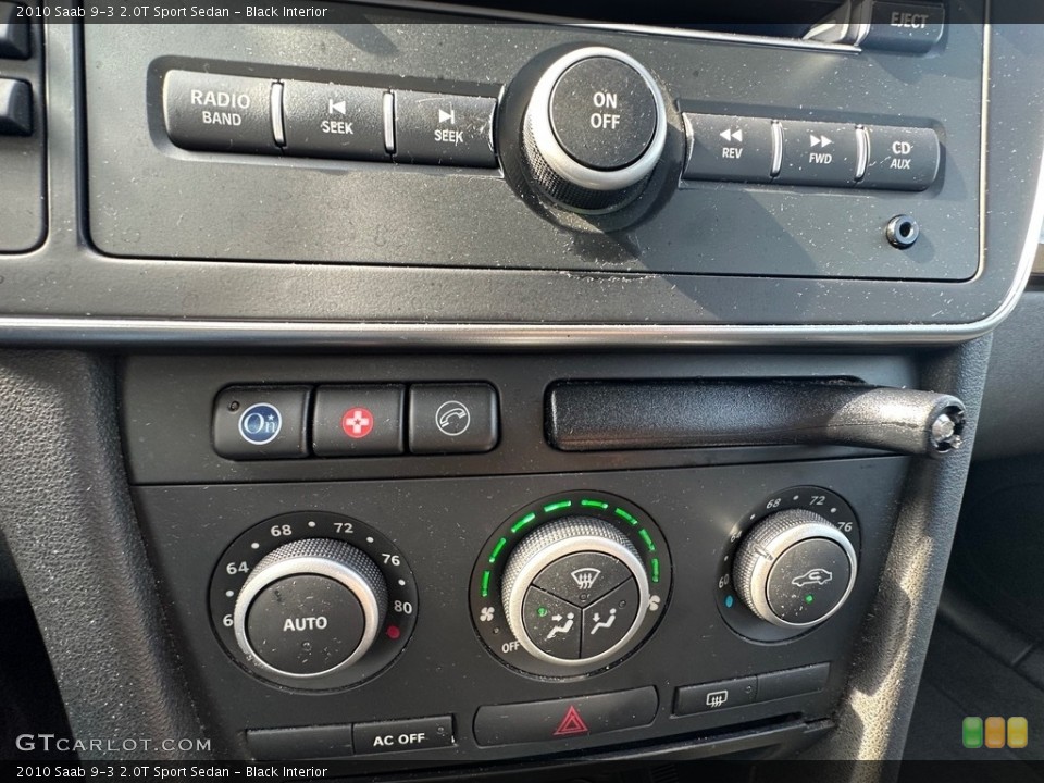 Black Interior Controls for the 2010 Saab 9-3 2.0T Sport Sedan #145943467