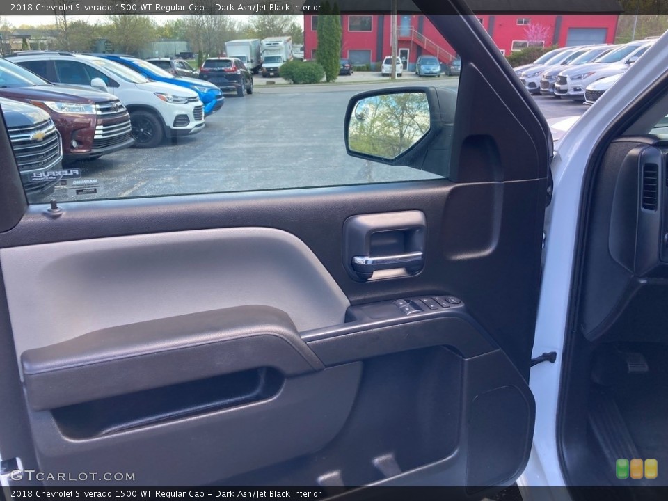 Dark Ash/Jet Black Interior Door Panel for the 2018 Chevrolet Silverado 1500 WT Regular Cab #145943501