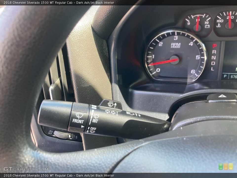 Dark Ash/Jet Black Interior Controls for the 2018 Chevrolet Silverado 1500 WT Regular Cab #145943624
