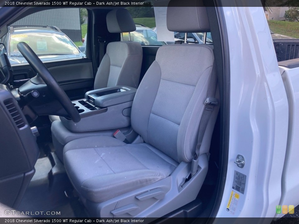 Dark Ash/Jet Black Interior Front Seat for the 2018 Chevrolet Silverado 1500 WT Regular Cab #145943813