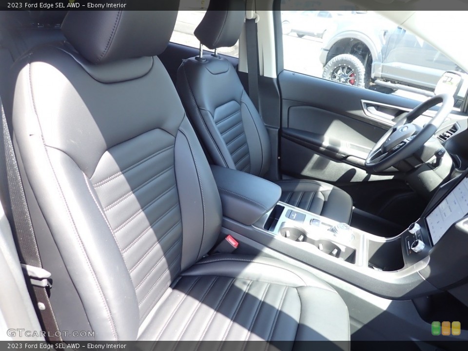Ebony Interior Front Seat for the 2023 Ford Edge SEL AWD #145944176