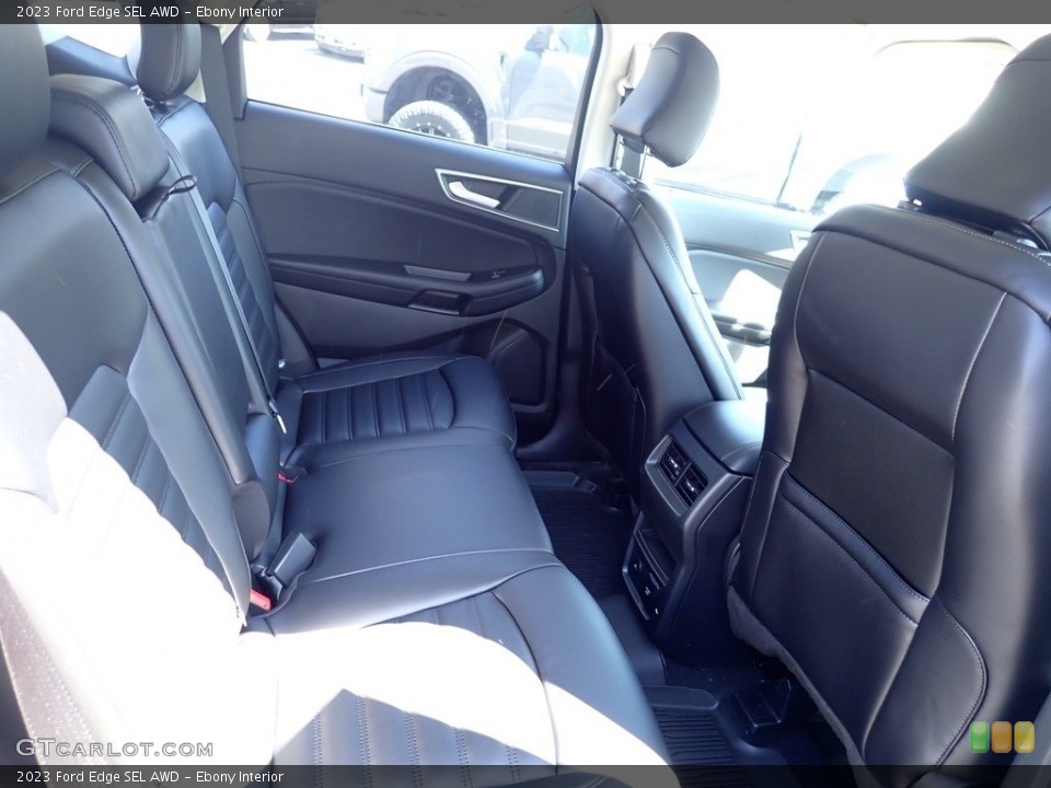 Ebony Interior Rear Seat for the 2023 Ford Edge SEL AWD #145944200