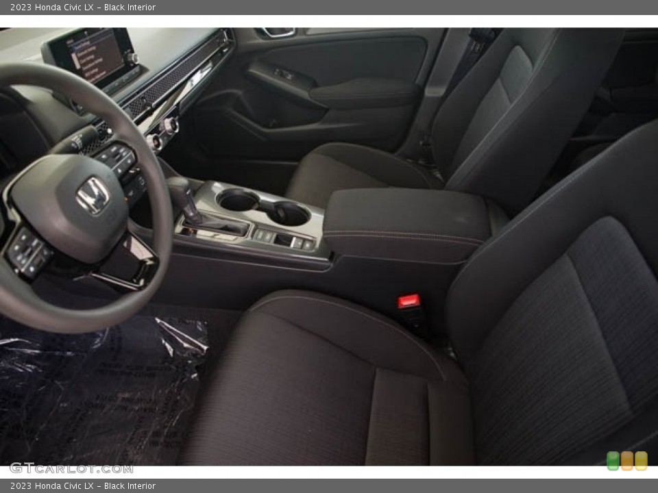 Black Interior Front Seat for the 2023 Honda Civic LX #145944254