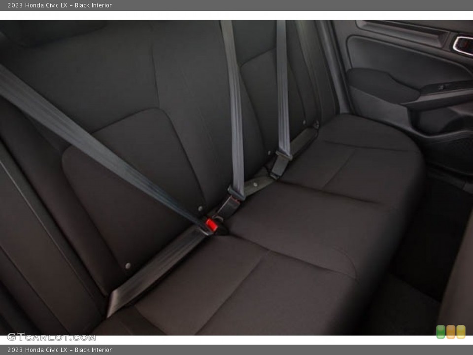 Black Interior Rear Seat for the 2023 Honda Civic LX #145944557