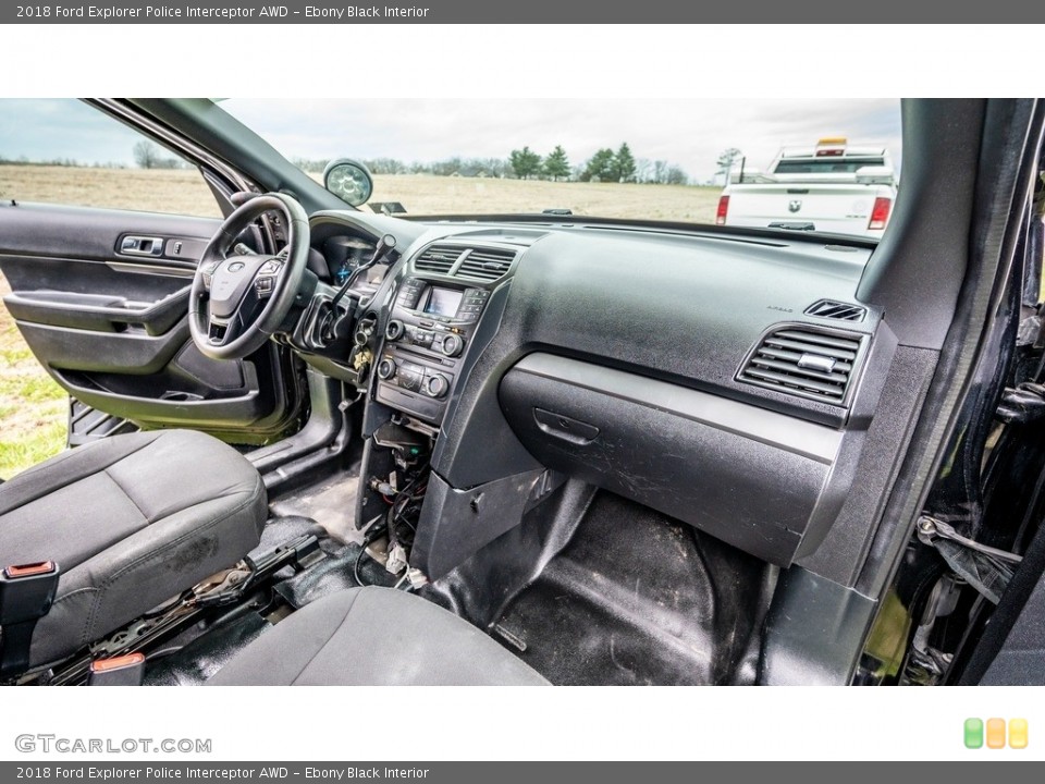 Ebony Black Interior Dashboard for the 2018 Ford Explorer Police Interceptor AWD #145946159