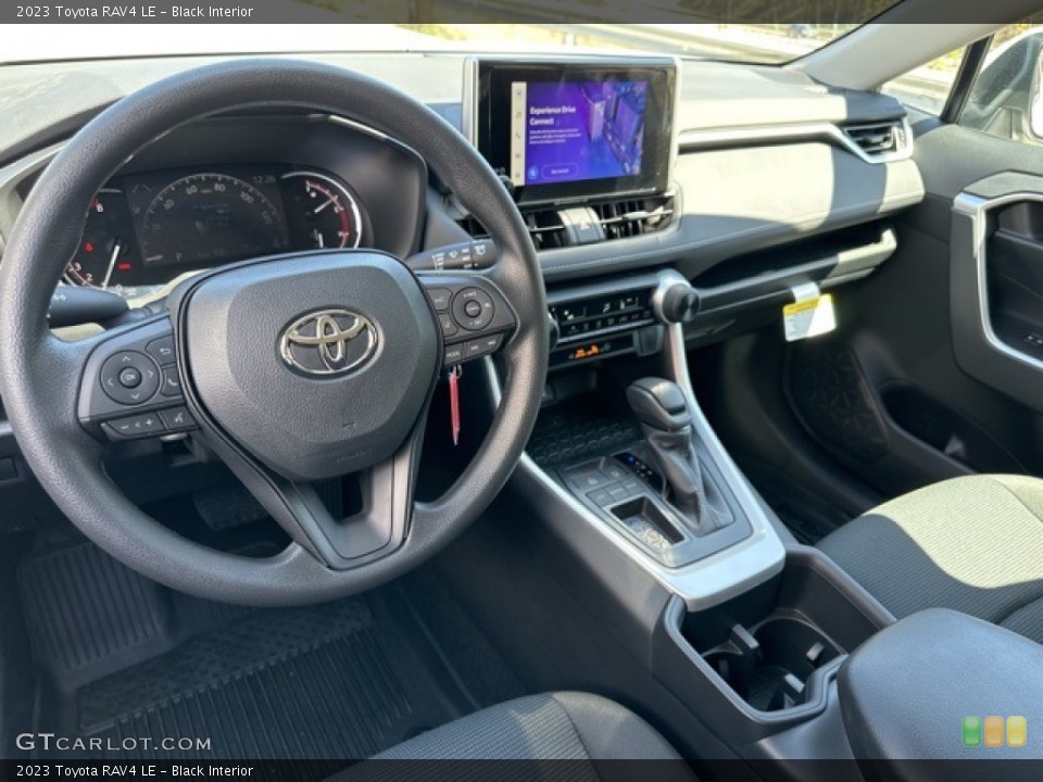 Black Interior Dashboard for the 2023 Toyota RAV4 LE #145948202
