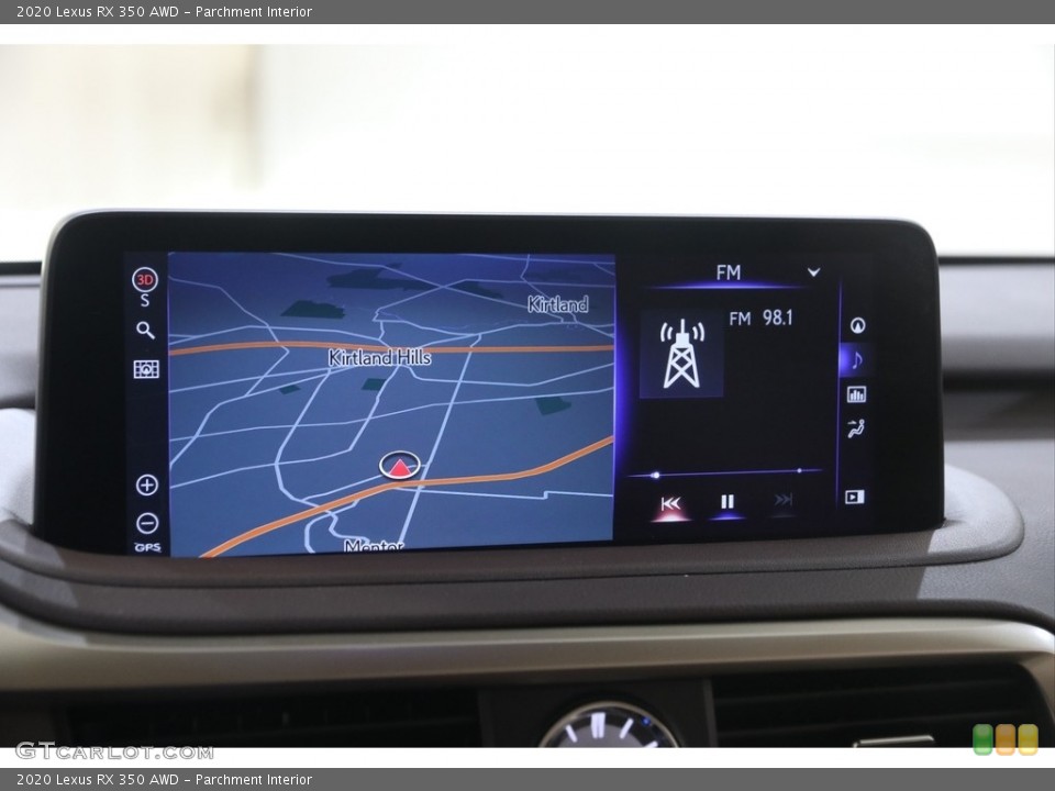 Parchment Interior Navigation for the 2020 Lexus RX 350 AWD #145951049