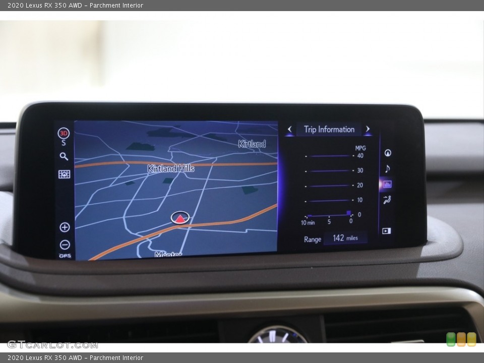 Parchment Interior Navigation for the 2020 Lexus RX 350 AWD #145951058