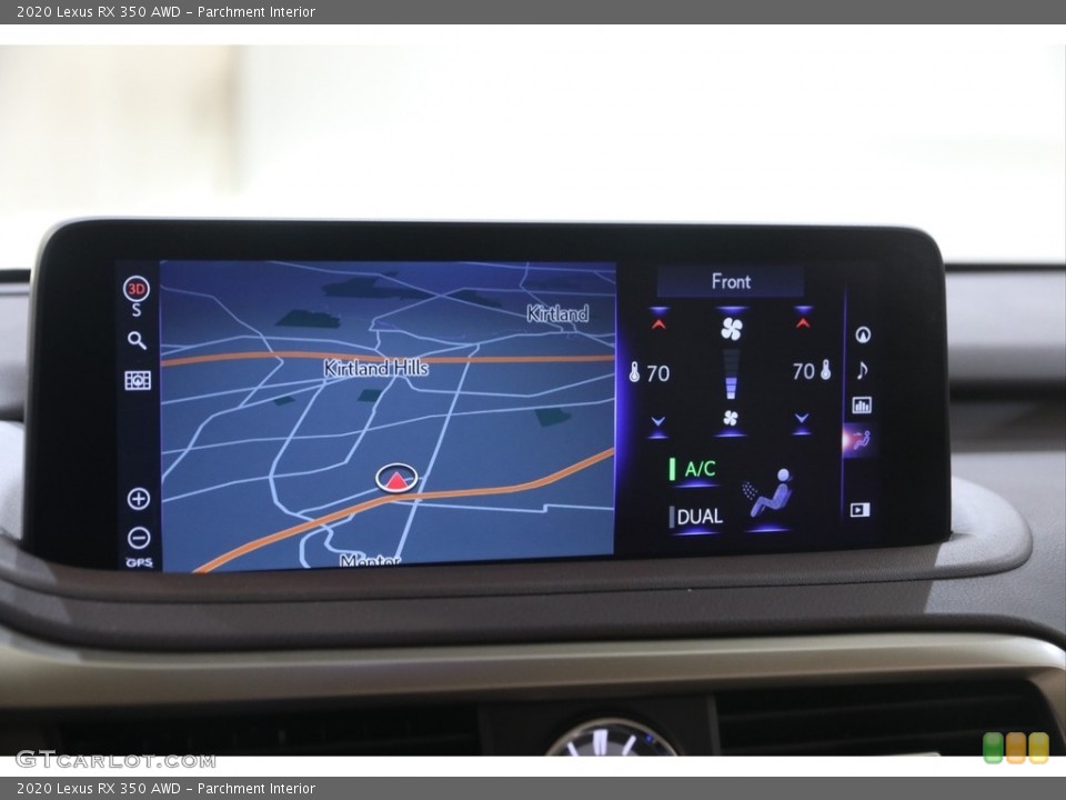 Parchment Interior Navigation for the 2020 Lexus RX 350 AWD #145951076