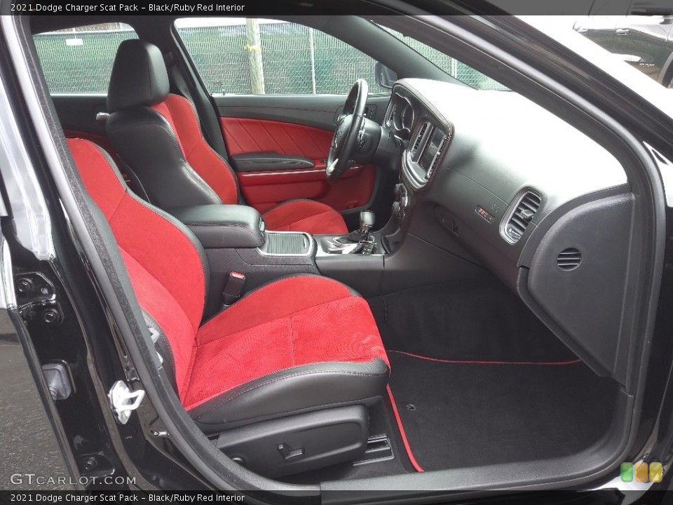 Black/Ruby Red 2021 Dodge Charger Interiors