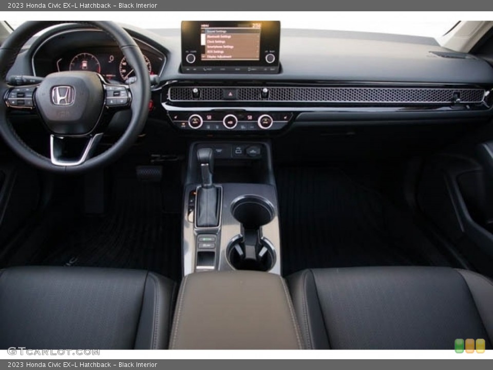 Black Interior Dashboard for the 2023 Honda Civic EX-L Hatchback #145951376