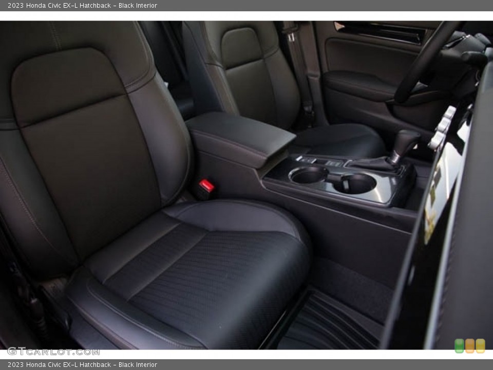 Black Interior Front Seat for the 2023 Honda Civic EX-L Hatchback #145951676