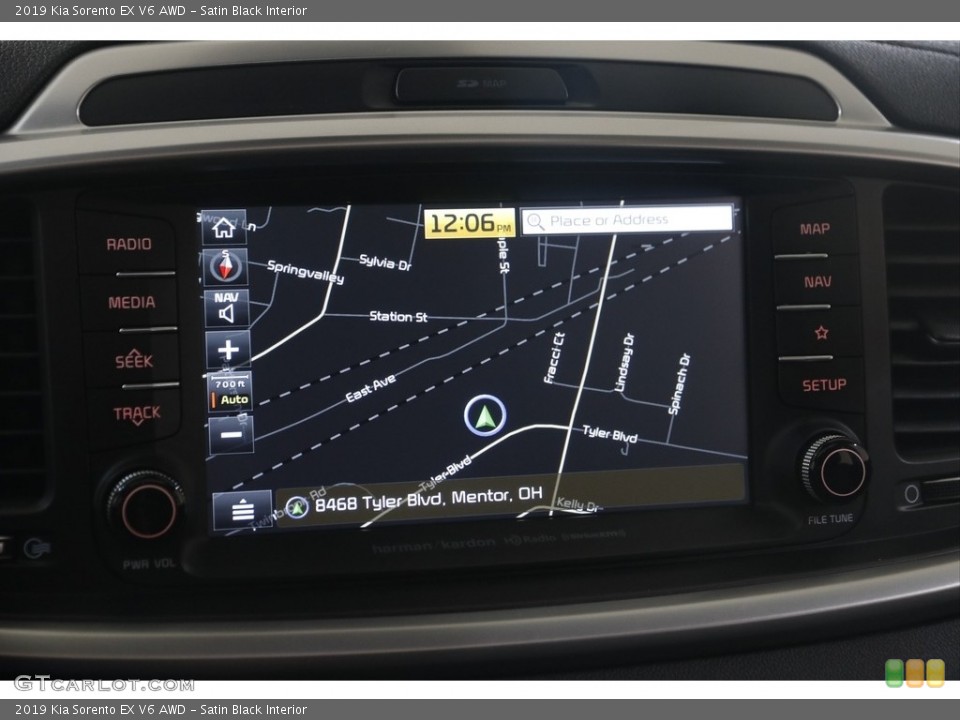 Satin Black Interior Navigation for the 2019 Kia Sorento EX V6 AWD #145952342