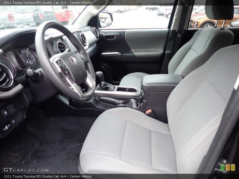 Cement Interior Photo for the 2021 Toyota Tacoma SR5 Double Cab 4x4 #145952477