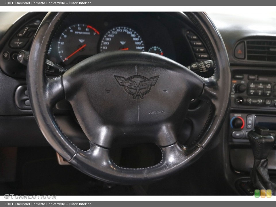 Black Interior Steering Wheel for the 2001 Chevrolet Corvette Convertible #145953020