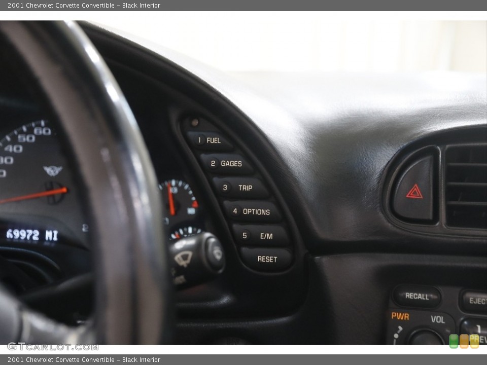 Black Interior Controls for the 2001 Chevrolet Corvette Convertible #145953041