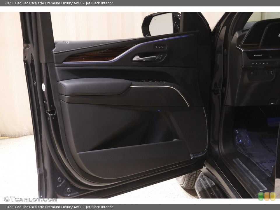Jet Black Interior Door Panel for the 2023 Cadillac Escalade Premium Luxury AWD #145953599