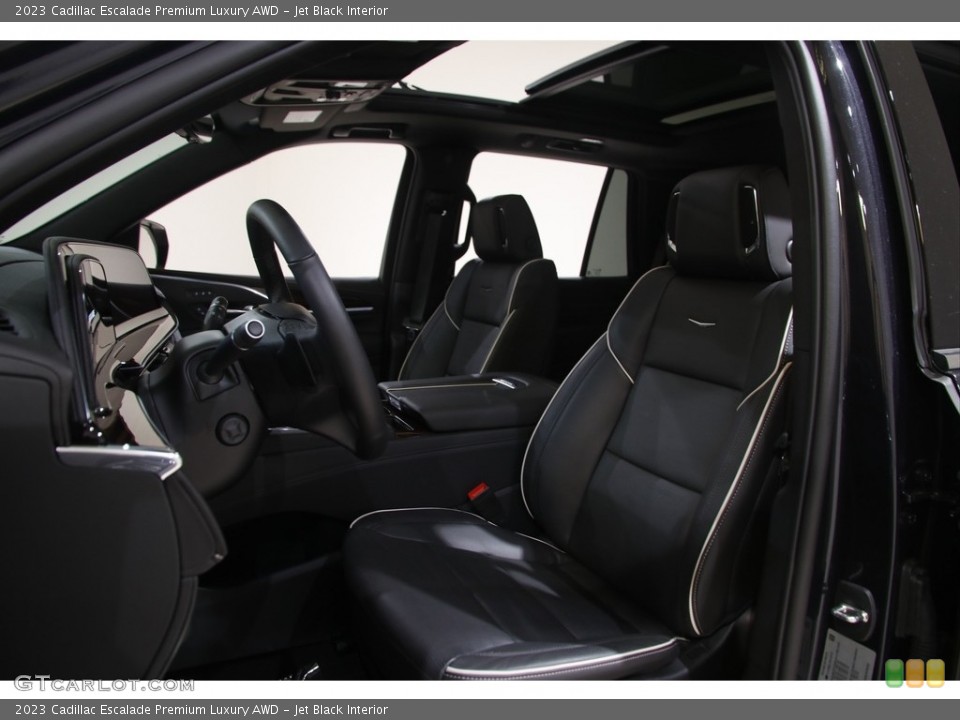 Jet Black Interior Front Seat for the 2023 Cadillac Escalade Premium Luxury AWD #145953620