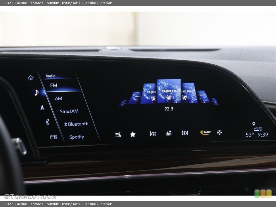 Jet Black Interior Controls for the 2023 Cadillac Escalade Premium Luxury AWD #145953692