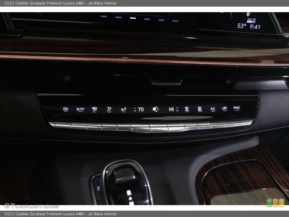 Jet Black Interior Controls for the 2023 Cadillac Escalade Premium Luxury AWD #145953776