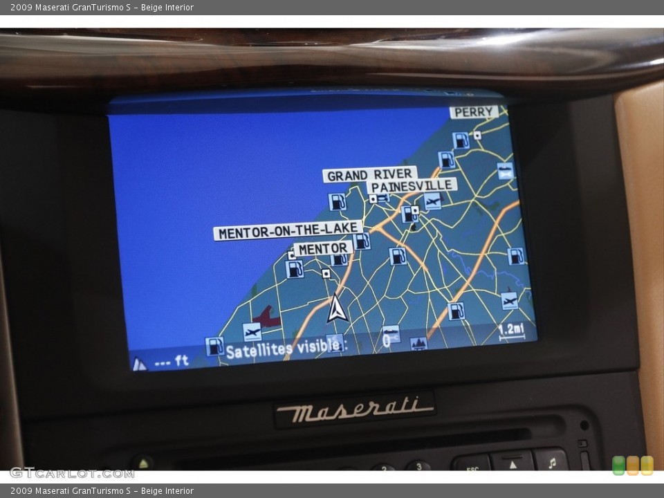 Beige Interior Navigation for the 2009 Maserati GranTurismo S #145954088