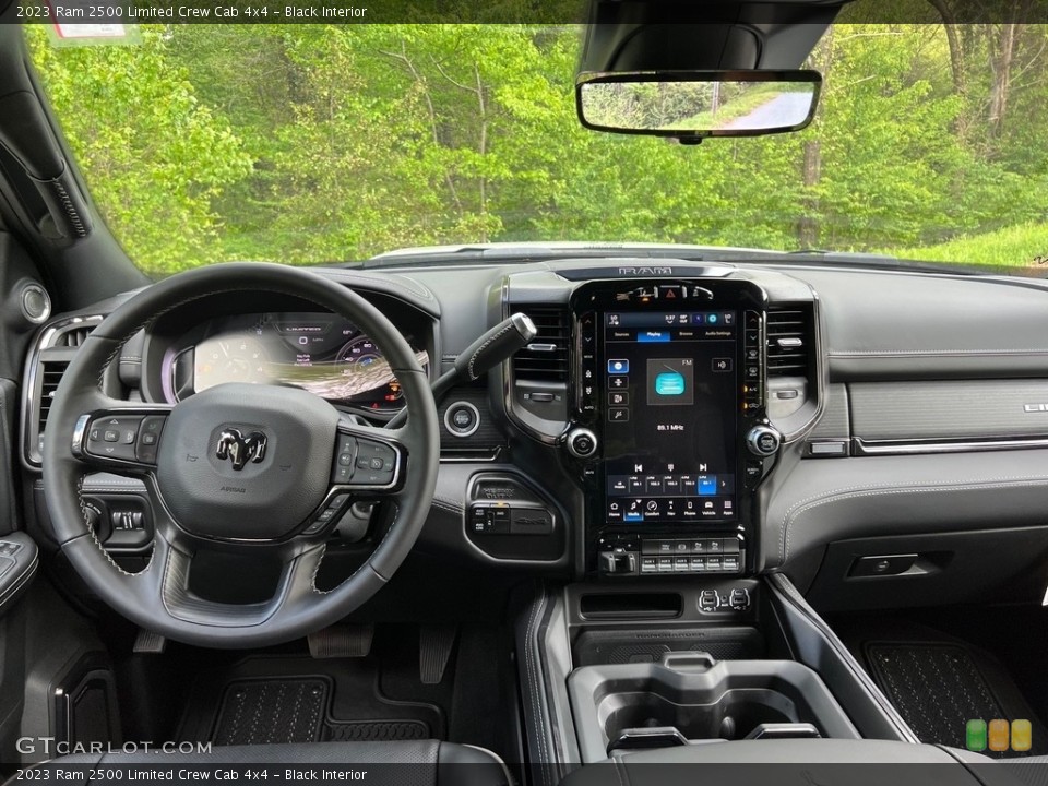 Black Interior Dashboard for the 2023 Ram 2500 Limited Crew Cab 4x4 #145954940