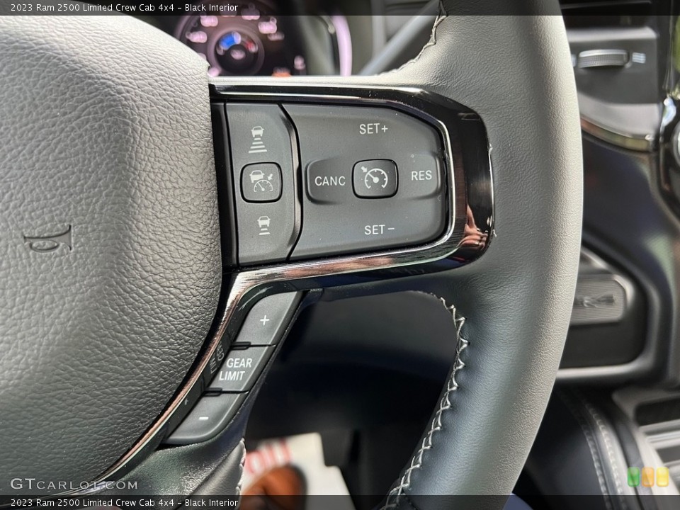 Black Interior Steering Wheel for the 2023 Ram 2500 Limited Crew Cab 4x4 #145954982